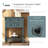 Narrow Console Table, Slim Sofa Table With Three Storage Drawers And Bottom Shelf For Living Room, Easy Assembly (Navy)-1184002622