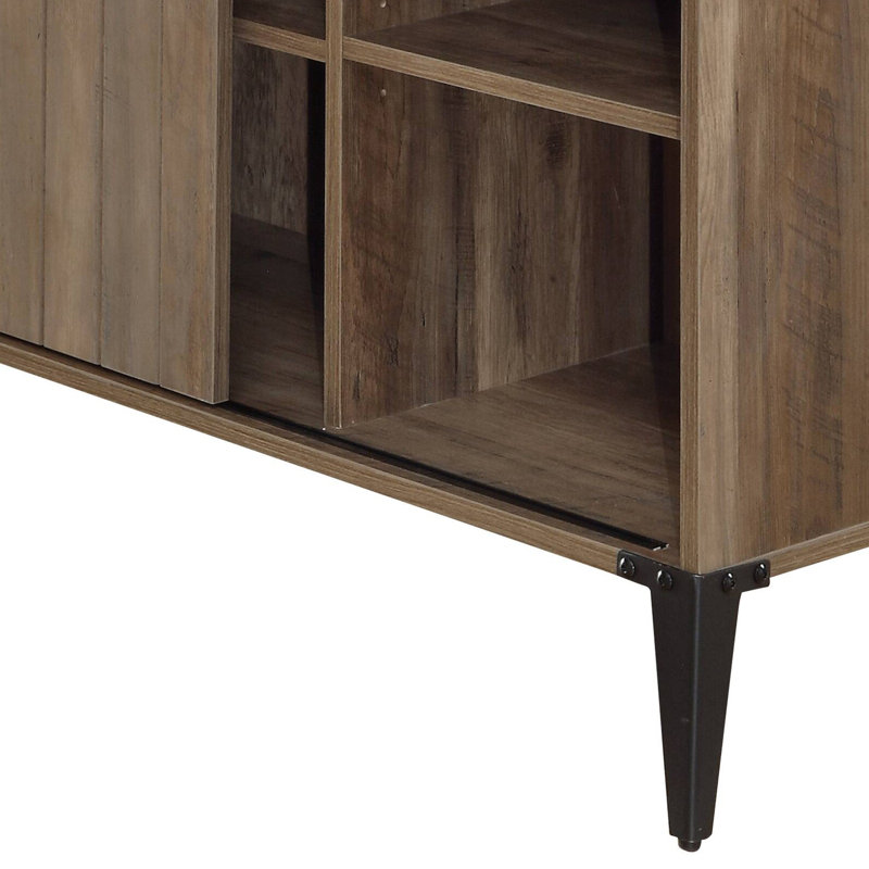 Bureau 48 po fini chêne et noir, Chêne / noir