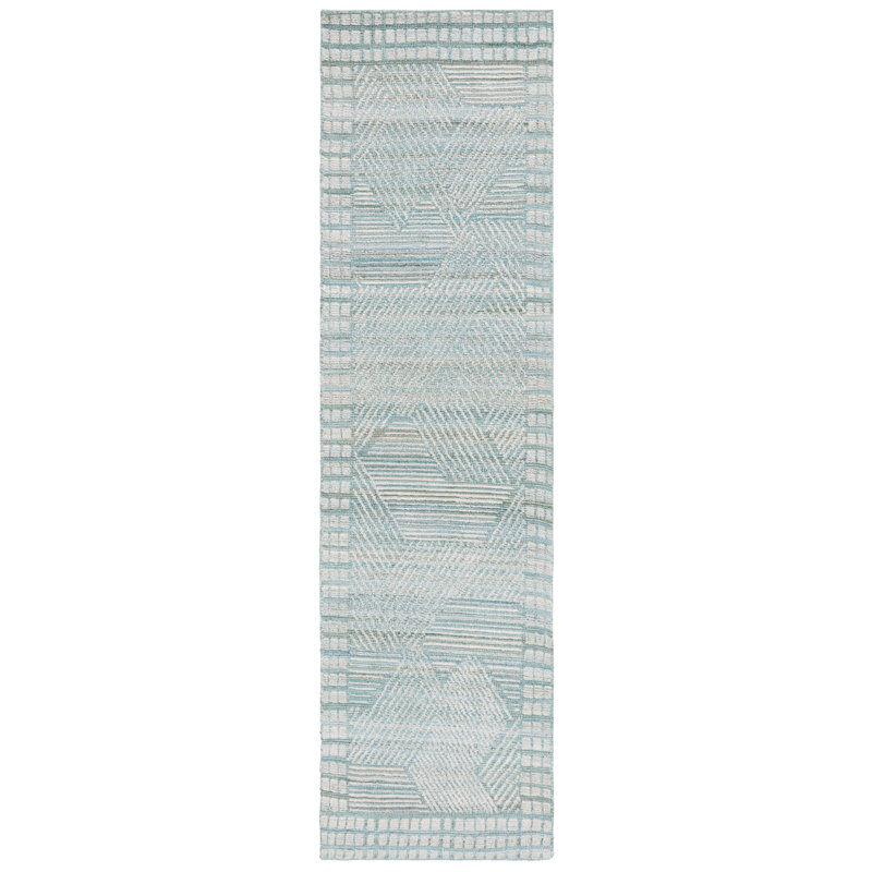 Marquee Hand Tufted Performance Geometric Rug, Runner 2'3" x 8'
