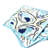 Oyster Print Cocktail Napkins Set Of 4