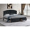 Grand lit Hammond (matelas non inclus), noir