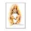 Portrait d'un écureuil orange - peinture sur toile-67407020-67406998