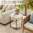 Marble Round End Table With Storage-1496349351-1496349346