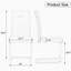 Chaise d'appoint en similicuir