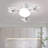 Modern Ceiling Fan With Lights And Remote Control 3 Speeds 3 Colors 2 Timers Quiet Foldable Modern LED Fan Light