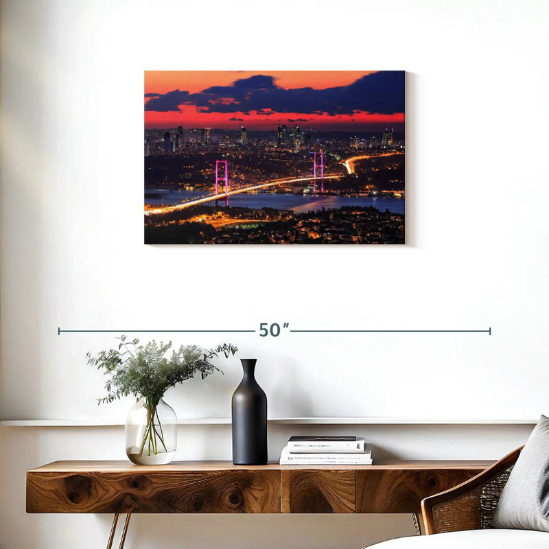 Paysage de Sirci à Istanbul, H 20 po x l 30 po