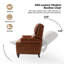 Fauteuil inclinable manuel en cuir véritable Adeesa-974225415