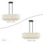 Lustre linéaire moyen en bronze 3 lumières Aselin-122725088-122725092-122725090