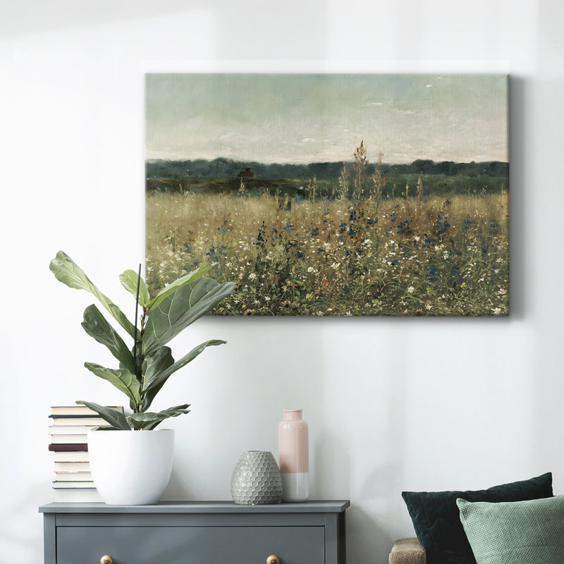 Paysage rétro - DCCDXLVII, reproduction d'art sur toile, H 41 po x l 61 po