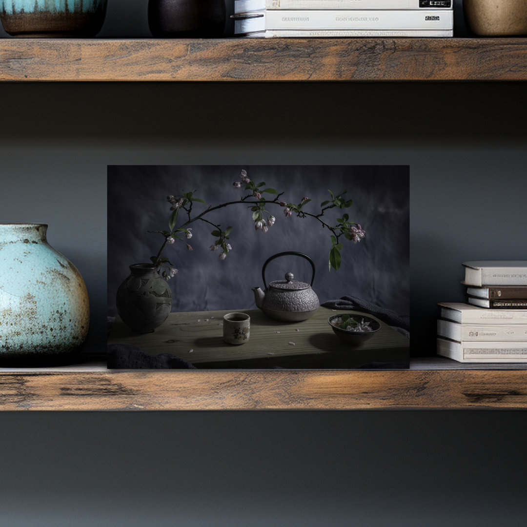 Contemporary Art Peaceful Serene Tranquil Cherry Flower Spring Wall Art