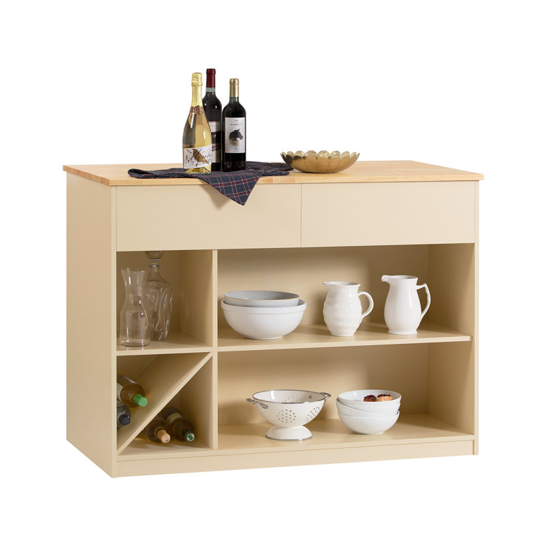 Northwich Solid Wood Top Kitchen Island