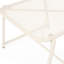 Table d'appoint en fer blanc 12,8 po H 12,8 po x 17,89 po H 17,89 po x H 12,86 po