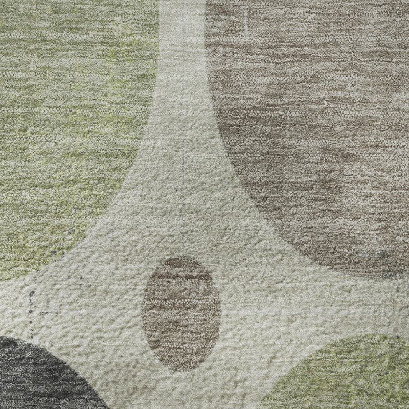 Tapis géométrique lavable à la machine de qualité supérieure Mayfield AMF1949, Tapis de couloir 2 pi 3 po x 7 pi 6 po