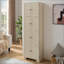 Grande armoire de rangement avec 8 portes et 4 tablettes, bibliothèque, salon, cuisine, salle à manger et armoire de rangement autoportante-1590954524