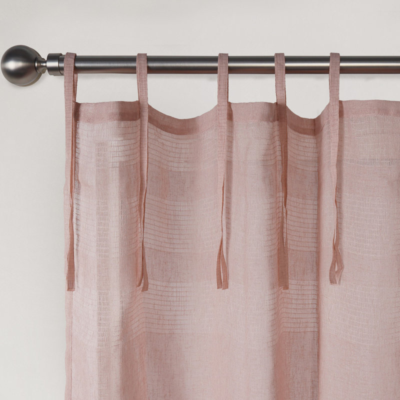 Paire de rideaux 2 pièces, L 52 po x L 108 po, Rosé