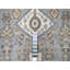 Tapis géométrique noué à la main 9 pi x 9 pi 9 pi x 9 pi gris Karjihooz 9F6DD220B05F40B6B0D8E791BFC1BC83