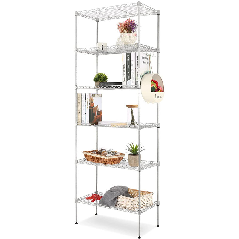 Étagère Millikan H 62,99 po x l 21,26 po x P 11,42 po, Gris