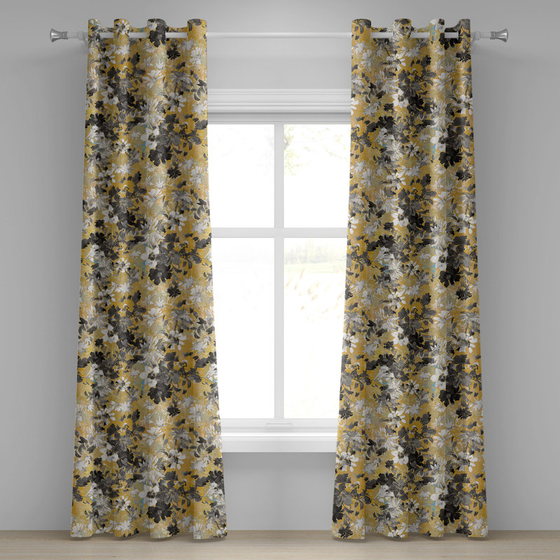 Donalee Semi Sheer Curtain Pair