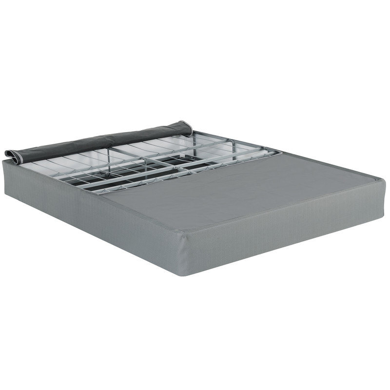 9 in. Twin Folding Mattress Foundation Polyester Metal Frame Box Spring Base