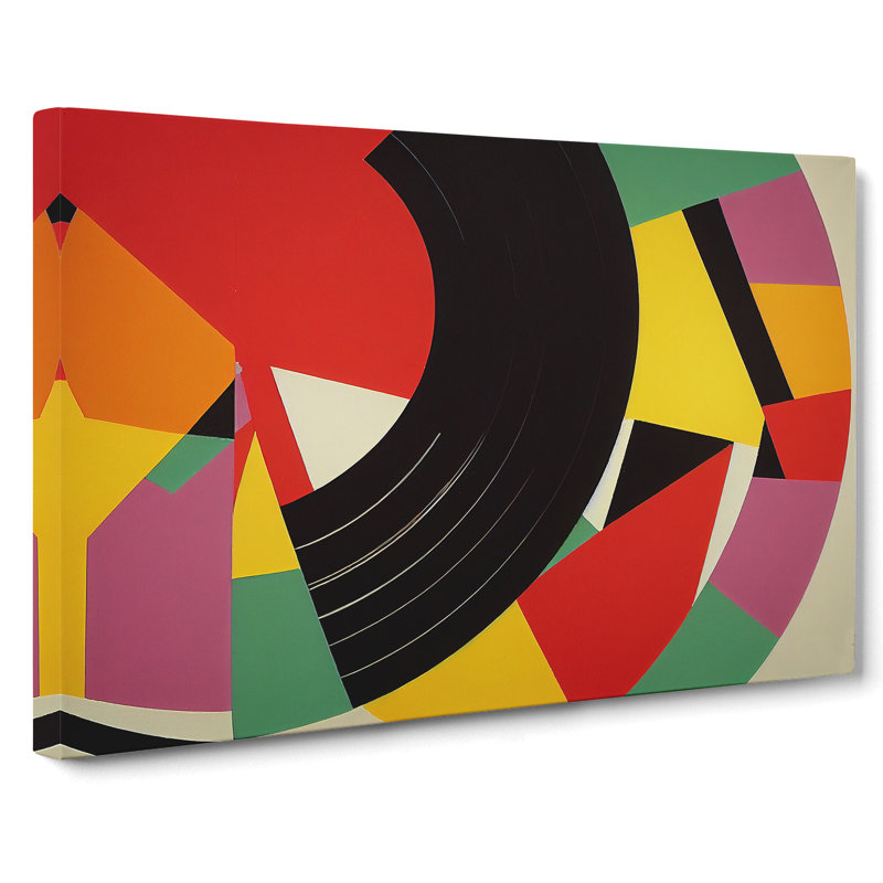 Abstract Vinyl Record Vol.2 - Wrapped Canvas