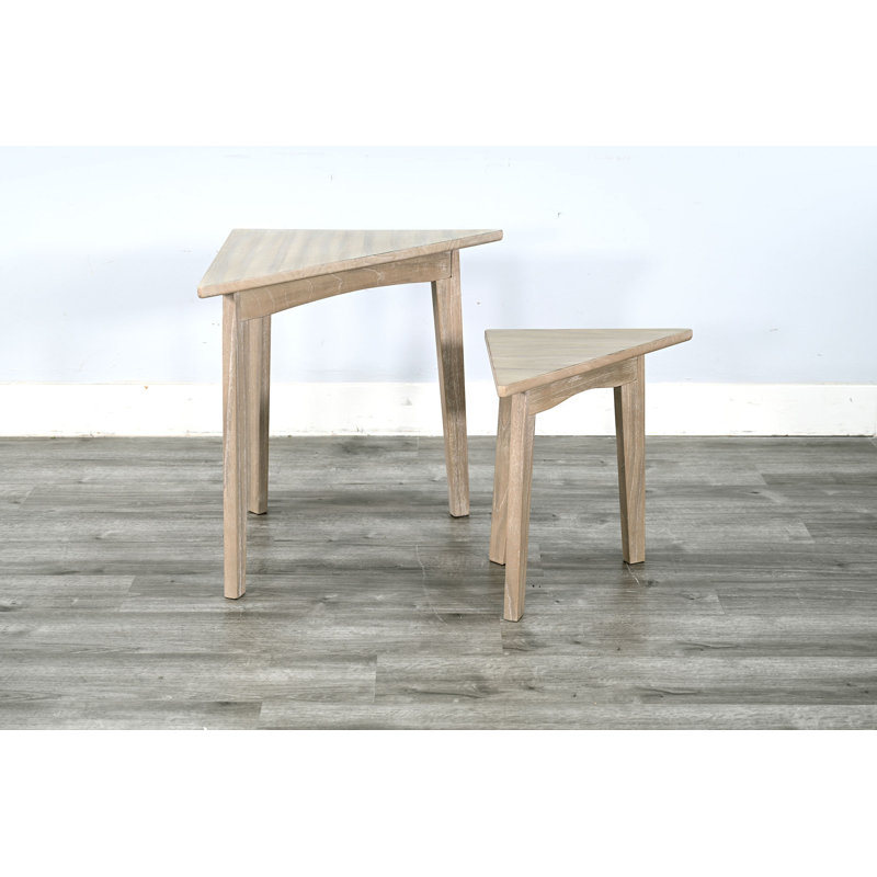 Table gigogne Gracie Oaks Bijou, Beige