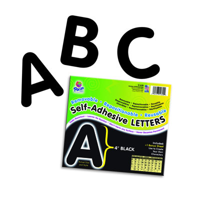 Lettres et chiffres auto-adhésifs