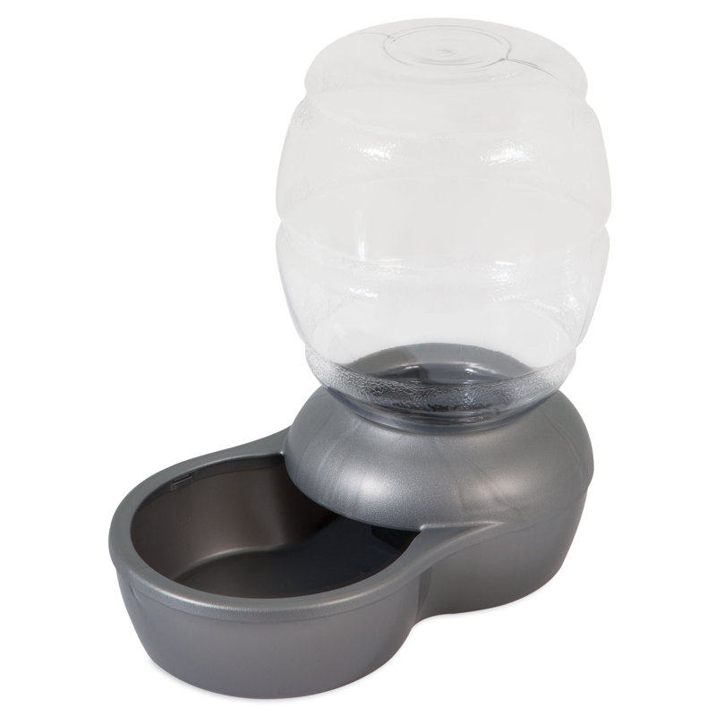 Small Pearl Silver Gray Automatic Pet Waterer
