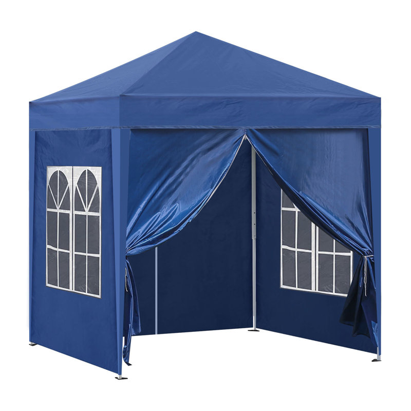 Amoi 2m x 2m Steel Pop-Up Gazebo, Blue