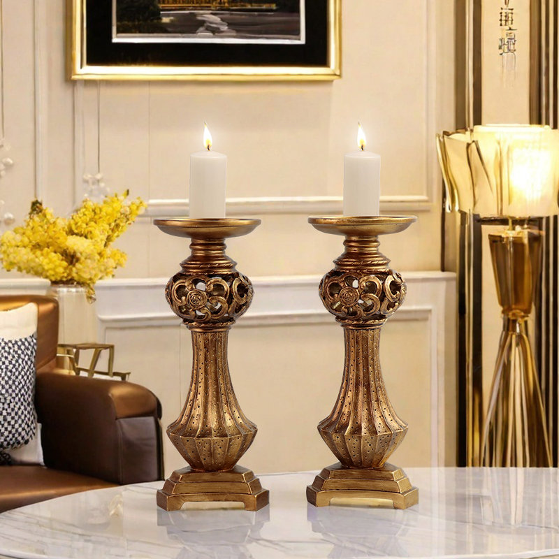 High Candlestick Set, Suitable For Daily Decoration Or Special Festival And Party Scenes, Adding A Warm And Romantic Atmosphere
