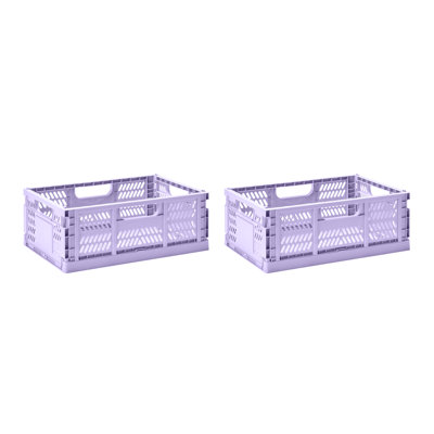 Ensemble de 2 caisses en plastique