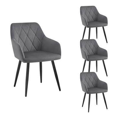 40cm H Velvet Upholstered Armchair