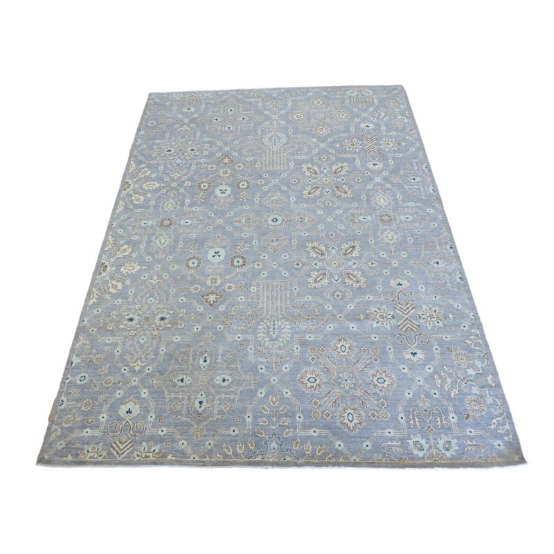 Tapis unique gris de 8 pi 10 po x 12 pi One-of-a-Kind