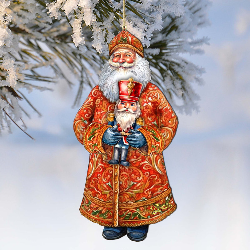 Ornements en bois Santa's Holiday