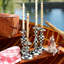 Petit chandelier en émail Courtly Check