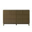 Commode et meuble télé de style moderne du milieu du siècle, 8 tiroirs cannelés, 63 pouces, pieds en bois massif-660219728