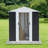 Spacious Outdoor Storage Shed With Apex Roof And Sturdy Aluminum Alloy Frame