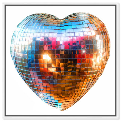 Disco Heart Canvas Pop Art Prints by Art Remedy