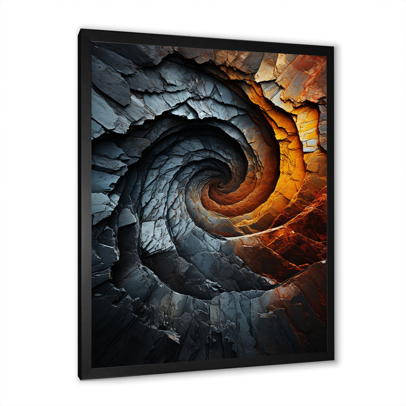 Infernal Infflection Spiral V - Abstract Spirals, impression d'art mural_106099, H 32 po x l 24 po x P 1 po