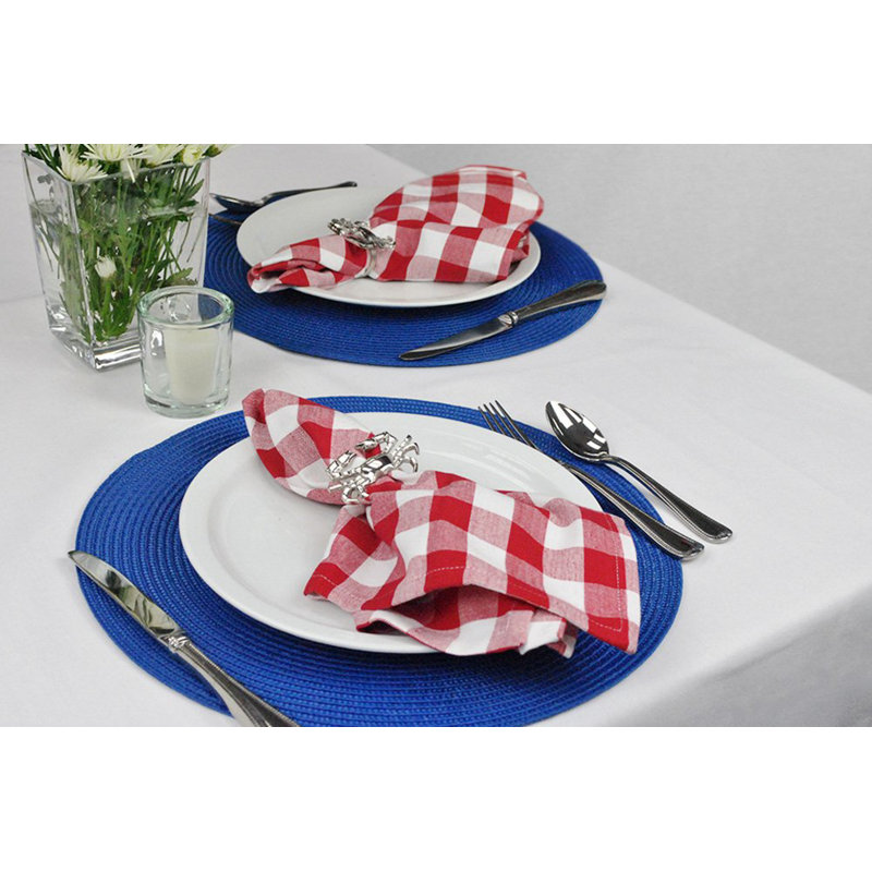 Bloomfield Cotton Gingham Square Napkin
