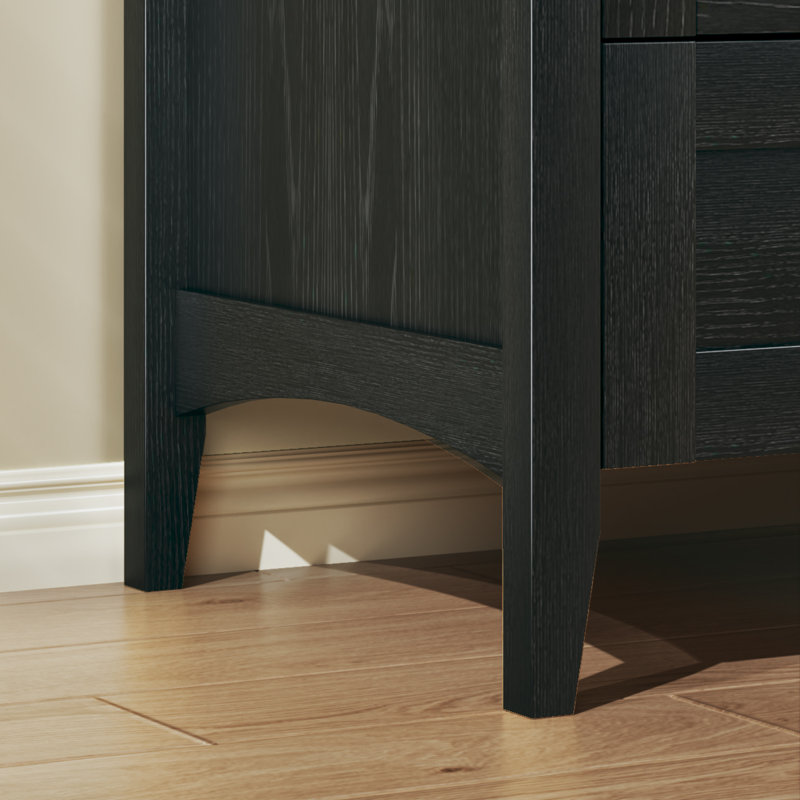 Armoire de rangement arquée pour garde-manger, Noir, noir, noir, noir