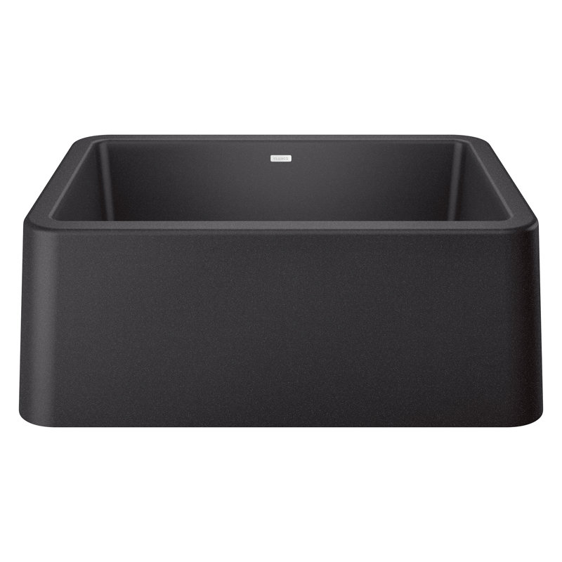 Évier de ferme à tablier frontal simple 27 "SILGRANIT Ikon - Anthracite, Anthracite
