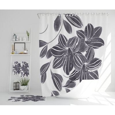 Nazya Polyester Shower Curtain Set