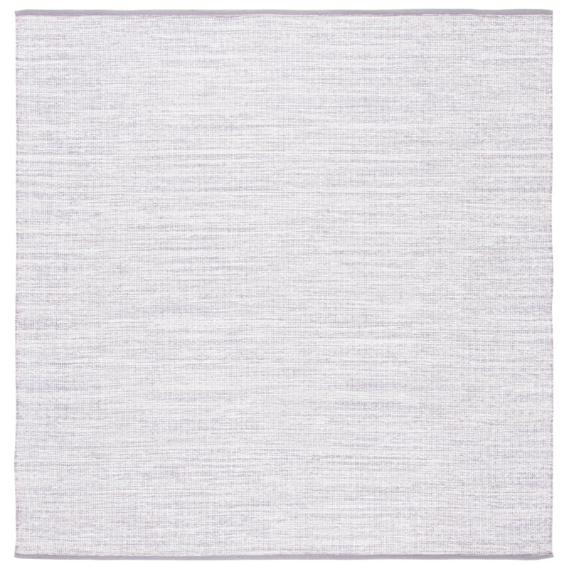 Tapis en coton à tissage plat Sos, Carré 6 pi
