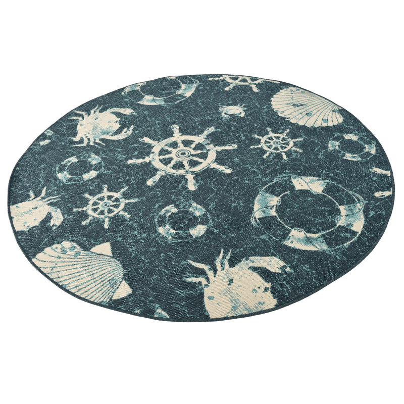 Caladoc Indoor / Outdoor Rug, Round 4'1"