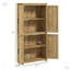 Armoire de rangement en rotin avec tablette réglable