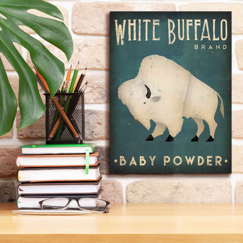 «Buffalo Bison V» par Ryan Fowler, estampe numérique sur toile, H 16 po x l 12 po x P 0,75 po