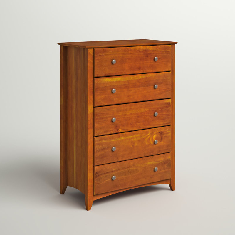 Commode 5 tiroirs Faringdon, Cerisier