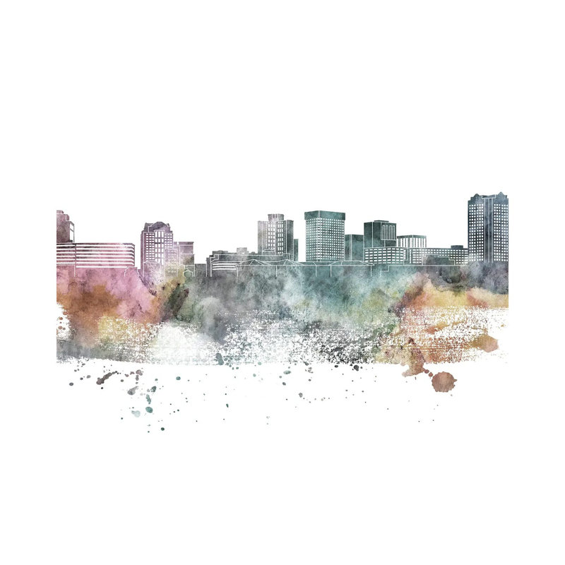 Norfolk Pastel Skyline by WallDecorAddict - Wrapped Canvas Print, 66.04 cm H x 45.72 cm W