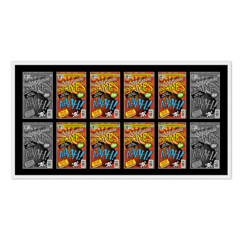 Cadre photo, Noir / blanc, 7,75 po x 10,5 po