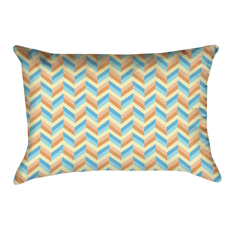 Housse de coussin Katelyn Elizabeth, Polyester, Vert / Orange